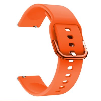 COEPMG Soft Silicone 22mm Watchband Straps for Xiaomi Haylou Solar ls05 Original Smart Watch Wristband Bracelet (Color : Orange, Size : for HaylouSolar LS05)