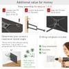 Barkan 40'' Long TV Wall Mount, 13-83 inch Full Motion Articulating - 4 Movement Flat/Curved Screen Bracket, Holds up to 110lbs, Extremely Extendable, Fits LED OLED LCD, Black view 4