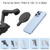 Aerbeis OM Magnetic Phone Mount for DJI Osmo Mobile 8/7P/OM 7/OM 6/SE/OM 5/OM 4 SE/OM 4 Magsafe Quick-Release Adapter Magnet Clamp Clip, Mounting for Video Photo Shooting Phone DJI Gimbal Accessories view 3