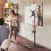 Barkan Mobile TV Cart 13-83 inch Tilt and Height Adjustment Stand, Metal Shelf, Holds Up to 110 lbs, Glossy Finish, Lockable Wheels, Rolling Trolley, Fits LED OLED LCD, Black view 1