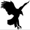 Bald Eagle Wall Decal Soaring Bird Sticker Office Wall Decor Patriotic Silhouette Bird Living Room Den Wall Decor College School Dorm Teen Bedroom (27 X 48 inches) view 1