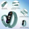 Amzpas Silicone Replacement Bands for Amazfit band 5/Amazfit band 6, 3 Pack Adjustable Wristbands for Xiaomi Mi Band 5/Mi Band 6 for Women Men view 2