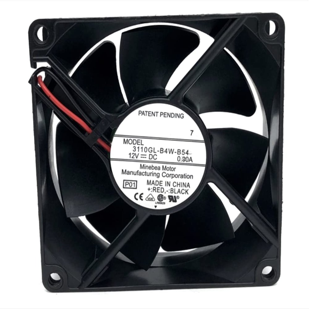 3110GL-B4W-B54 12VDC 0.30A 80X80X25MM 2-Wire Cooling Fan 8025mm