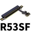 QJJ M.2_A.E. to PCIe x16 Extension Cables Turn 90 Degree Upright Right Angle Turn 180 Degree Splint Vertical Turn 270 Degree Inverted Reverse (30cm, R53SL) view 2