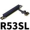 QJJ M.2_A.E. to PCIe x16 Extension Cables Turn 90 Degree Upright Right Angle Turn 180 Degree Splint Vertical Turn 270 Degree Inverted Reverse (30cm, R53SL) view 3