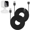 ALERTCAM 2Pack 25ft/7.5m Charger Cable for Blink Mini and Blink Mini Pan-Tilt, Extension USB Cable Continuously Power Your Camera (Plug and Camera are Not Included) - Black view 1