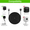 ALERTCAM 2Pack 25ft/7.5m Charger Cable for Blink Mini and Blink Mini Pan-Tilt, Extension USB Cable Continuously Power Your Camera (Plug and Camera are Not Included) - Black view 2