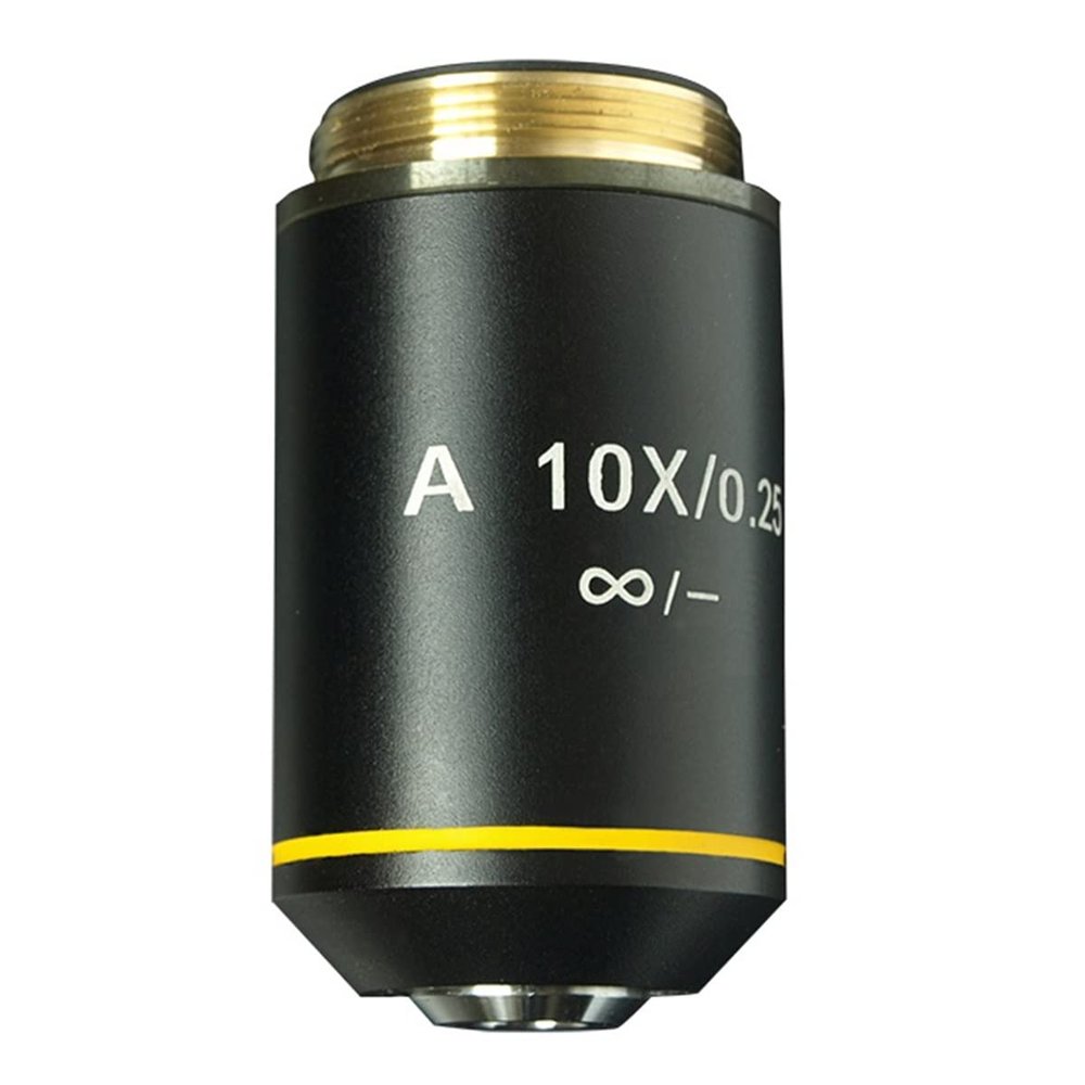 Microscope Kit 10X Plan Infinity Achromatic Objective Lens for Biological Microscope Lens Accessories Microscope Lens Adapters (Color : 10X)