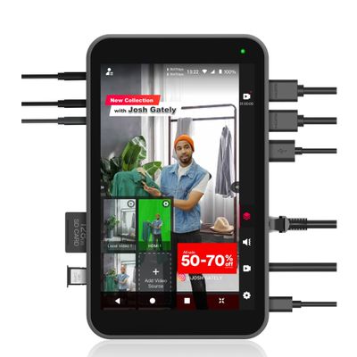 YoloLiv Instream, Vertical Live Video Streaming Equipment Switcher, Encoder, Recorder, Monitor for Instagram, Tiktok