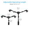 Cayer TD03 Tripod Dolly, Heavy Duty Rolling Dolly with 3" Large Wheels and Carrying Case, upports up to 66lbs, Compatible with Tripods and Light Stands for Photography and Videos view 3