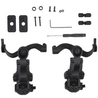 WarmHeartting Multi-Angle Rotation Fast Helmet ARC Rail Adapter Suspension Headphones Bracket Earmuffs Support, Accessories for Tactical Pickup Headset