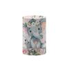 Iydamc Gender Reveal Cylinder Cover,Circle Plinth Cover with Elastic Band,Pink Flowers Elephant Baby Shower Birthday Cake Table Props W-3924 A-D56H77 view 1