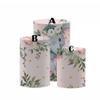 Iydamc Gender Reveal Cylinder Cover,Circle Plinth Cover with Elastic Band,Pink Flowers Elephant Baby Shower Birthday Cake Table Props W-3924 A-D56H77 view 3