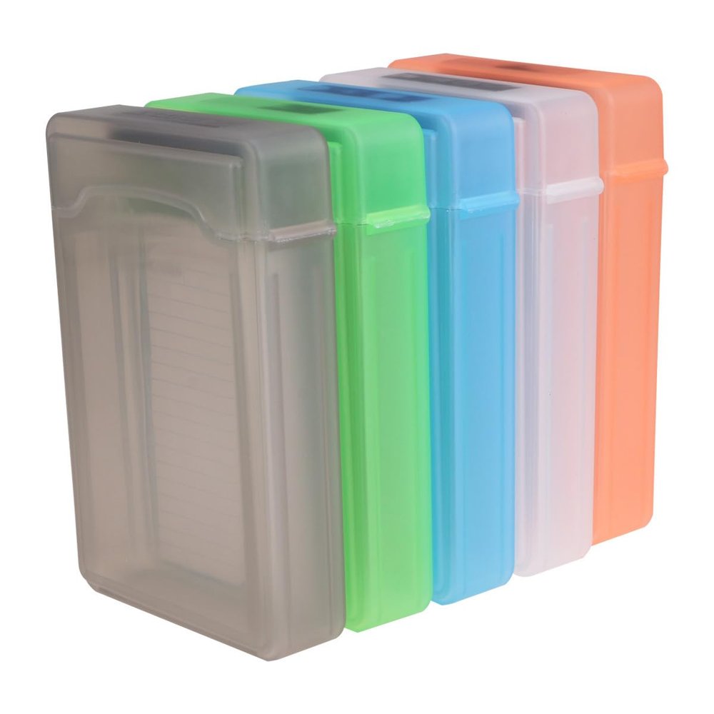 VILLCASE 5pcs SSD Hard Drive Disk Protective Box, 3.5 Inches Anti-Static Protection Storage Box Case, Shockproof Portable Hard Disk Protector Storage Cases