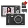 Andoer Portable Digital Camera 48MP 4K 2.8-inch IPS Screen 16X Zoom Self-Timer 128GB Extended Memory Face Detection Anti-Shaking with 2pcs Batteries 32GB Memory Card Hand Strap Carry Pouch view 1