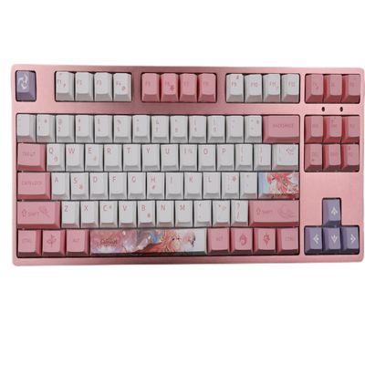 Benemate 104 + 31 keycap Set, Dye-Sublimation PBT Keycaps, Cherry Profile Custom Keycaps for DIY Cherry MX Mechanical Gaming Keyboards, Genshin Impact Yae Miko