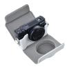 Rieibi ZV1 Case - Vintage PU Leather Camera Case for Sony ZV1 - Protective Case with Strap, White view 4