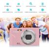 Andoer Portable Digital Camera 48MP 1080P 2.4in IPS Screen 16X Zoom Auto Focus Self-timer 128GB Extended Memory Face Detection Anti-shake with Batteries Hand Strap and Bag view 2