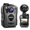 BOBLOV M5 2K 256G Police Body Camera, GPS Enabled &1440P Body Mounted Cam, Body Cam Built-in 4200MAH Battery,15Hours Record, IP67 Water Resistant, for Law Enforcement, with Car Suction Mount view 1