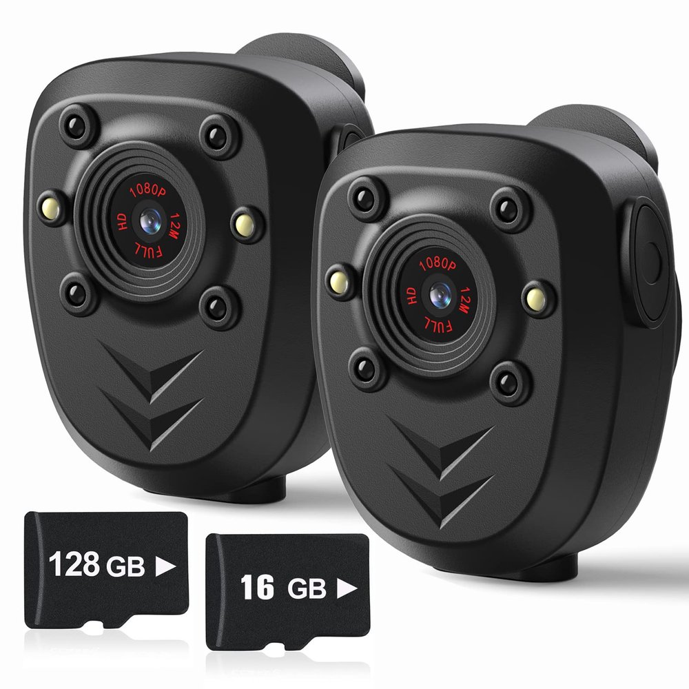 KSADBOSSBO Bundle Body Cameras with 128G(New) & 64G(Old Version)