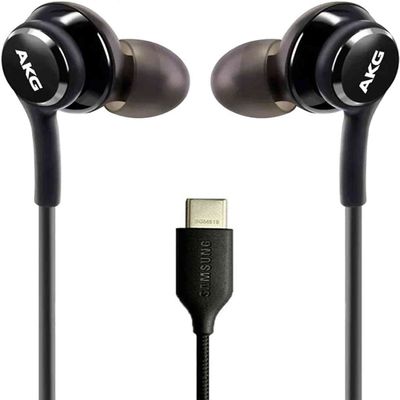 UrbanX OEM 2021 Type-C Stereo Headphones for Lenovo Z5 Pro GT Braided Cable - with Microphone - Black - USB-C Connector (US Version)