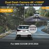 Fitcamx Front 4K+Rear 1080P Dash Cam Adapts for BMW X3 X3 2018-2024 M M40i Sdrive Xdrive30i 30e G01 (HD2-6153), OEM Look, Dual HD Video, WiFi & APP, Loop Recording, G-Sensor, Easy to Set, 128GB Card view 2