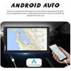 2Din Car Radio Compatible with Carplay and Android Auto 7" Capacitive Touchscreen,Mirror Link, Reverse Image, Bluetooth, AM/FM, USB/AUX +4LED Camera+Steering Wheel Remote Control view 3