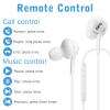 UrbanX OEM 2021 Type-C Stereo Headphones for Zenfone 8 Flip Braided Cable - with Microphone - White - USB-C Connector (US Version) view 3