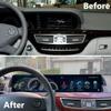YEEHUNG 12.3" Android 13 Dual Screen Style Multimedia Blue Anti-Glare HD Screen for Mercedes-Benz 2006-2013 S CL Class W221 W216 NTG 3.0/3.5, Support Carplay Android Auto Mirror Link (8+128GB) view 2