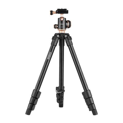 Andoer Q160SA Camera Tripod Complete Tripods with Panoramic Ballhead Bubble Level Adjustable Height Portable Travel Tripod for DSLR Digital Cameras Camcorder Mini Projector Compatible with Nikon Sony