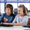 Konohan 18 Pack Class Set Headphones for Students Bulk Headphones for Classroom School Adjustable 3.5mm Wired Earphones Classroom Must Haves Teacher Supplies(Black) view 4