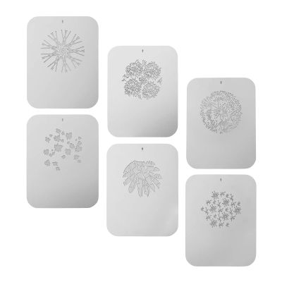 Andoer 6pcs/Set Gobos Graphics Cards Metal Plates with Hollow Patterns for Optical Snoot Conical Focalize Condenser Art Special Effects Shaped Beam Light Photography Light Accessories