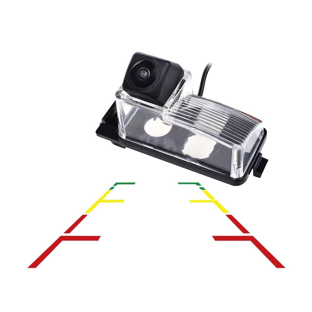 Vlicevrn HD Fisheye Vehicle Car Rear View Camera Night Vision Backup Parking Camera for Nissan Versa Tiida Livina Pulsar Latio Fairlady Z 350Z 370Z GT-R (R35) Leaf (Fisheye Fixed)