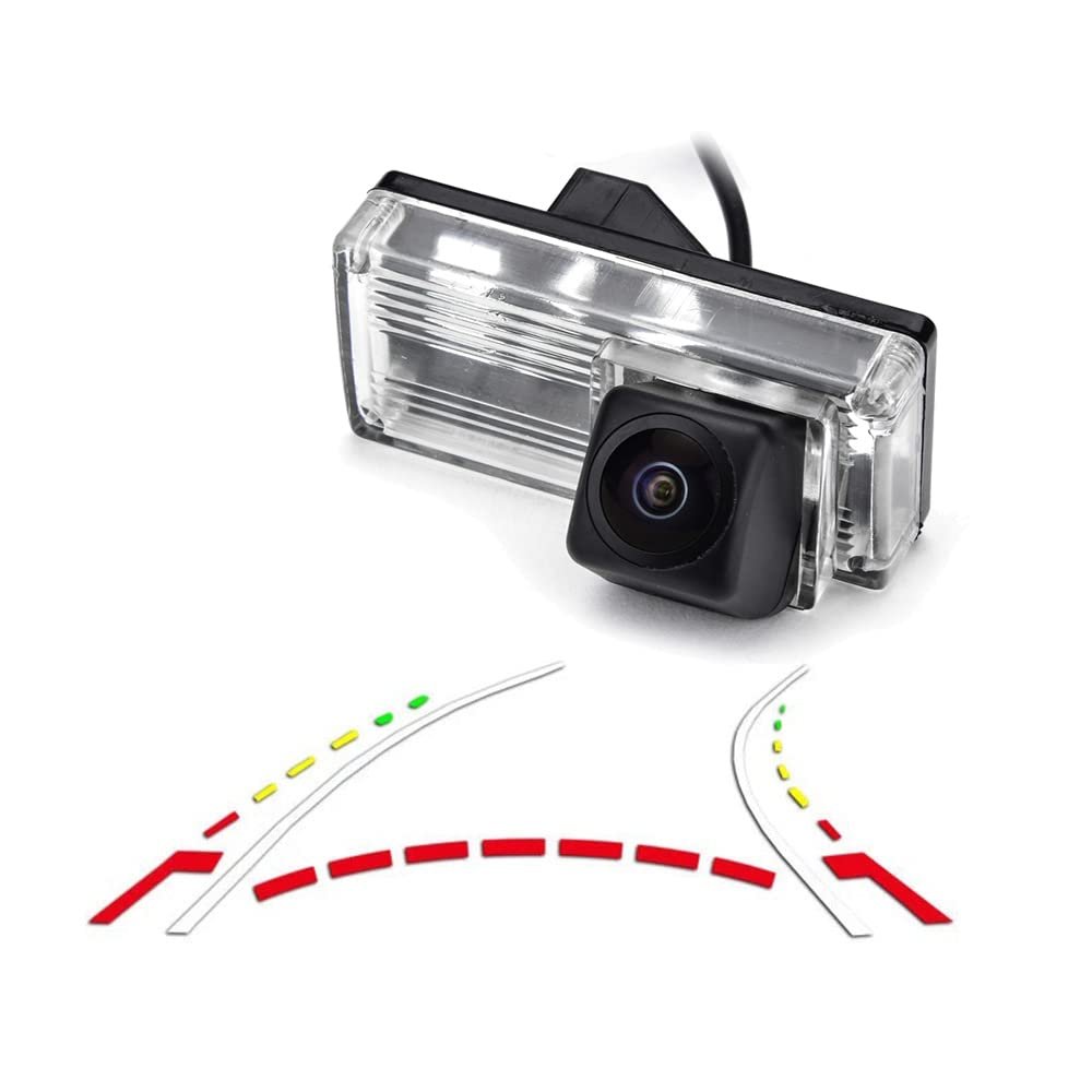 Vlicevrn HD Fisheye Vehicle Car Rear View Camera Night Vision Backup Parking Camera for Toyota REIZ 4D MK1 / Mark X 4D MK1 / Prius/Land Cruiser LC100 LC120 LC200/Prado (Fisheye Dynamic)