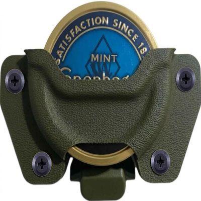 MIE Productions DIP CAN/ZYN CAN Holster - Inside and Outside the Waistband - Adjustable Retention - Made in the USA: OD OD Green; Dip Can
