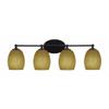 Toltec Lighting Capri 4 Light Vanity in Brushed Nickel (5914-MB-625) view 1