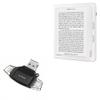 BoxWave Smart Gadget Compatible with Kobo Libra 2 - AllReader SD Card Reader, microSD Card Reader SD Compact USB - Jet Black view 1