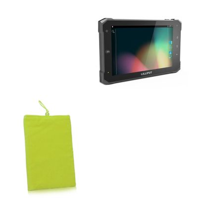 BoxWave Case Compatible with Lilliput PC-7146 - Velvet Pouch, Soft Velour Fabric Bag Sleeve with Drawstring - Olive Green