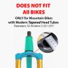 Elevation Lab AirTag (Gen 1 & 2) Mountain Bike - TagVault - The Hidden AirTag Fork Mount | for Tapered Head Tubes | Anti-Theft, Ultra-Secure view 2