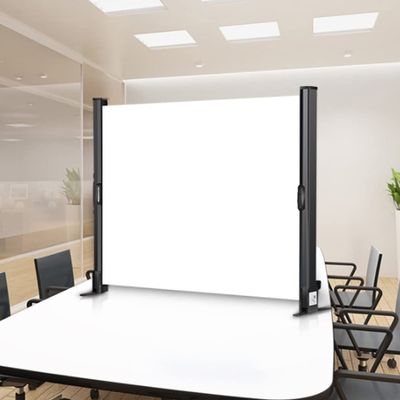 LENG Projector Screen with Stand Portable Table Top Projection Screen Outdoor Little Screen Retractable Movies Screen 40/50inch 3D HD 4:3 16:9 16:10 (Size : 40inch-16:10)