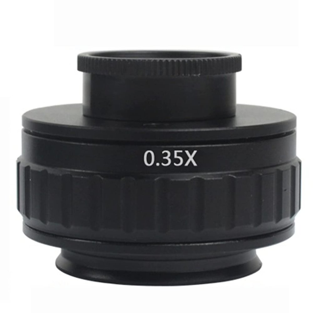 Microscope Kit C Mount Adapters Lens 0.35X 0.5X 1X for Trinocular Stereo Microscope 25mm Microscope Lens Adapters (Color : 0.35X)