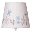 Lambs & Ivy Baby Blooms Pink Butterfly Nursery Lamp with Floral Shade & Bulb view 2