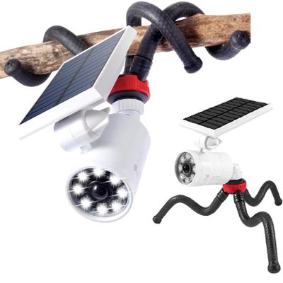 DrawGreen Outdoor Solar Motion Sensor Security Flood Spotlights