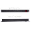 PDU Power Strip Surge Protector, 8/12 Outlet Power Strip Surge Protector, 1U Rack Mount PDU Power Strip for Network Server Racks, 15A/125V, 6ft Cord, Black view 3