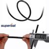 Superbat SMA Coaxial Extension Cable (2-Pack) SMA Male to SMA Female Bulkhead Mount RG8X Cable 15ft for WiFi Router Security Camera Wireless Network Card Adapter (Not for TV) view 3