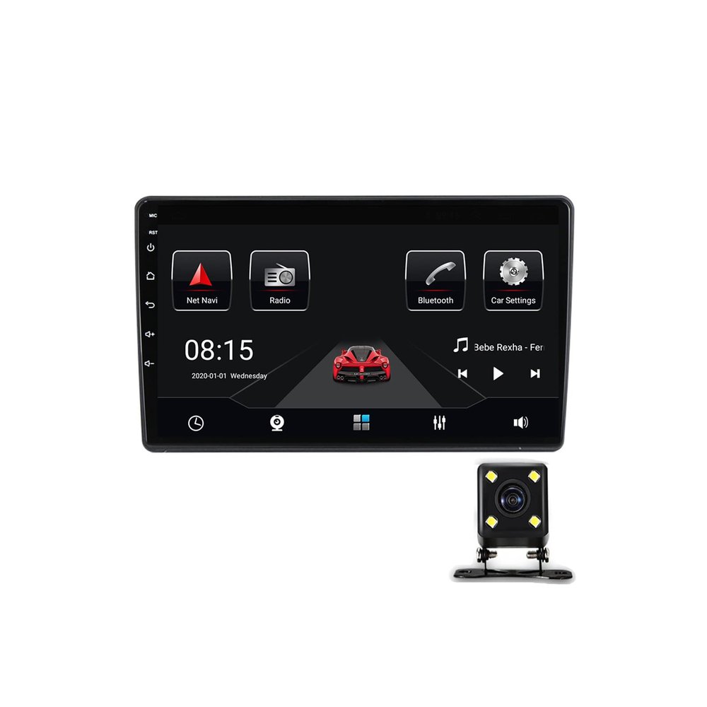 ZYLR Double Din Car Stereo Radio with Carplay & Android Auto, 9In Touch Screen Bluetooth MP5 Player for Volkswagen Passat B5 Mk4 Mk5 Jetta Bora Polo with Backup Camera/SWC/FM/USB,6g+128g