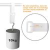 WSZJINB 16Ft Adjustable Cable Straps with Buckles, Free Cut Length, White Reusable Fastening Cable Ties, Hook and Loop Securing Strap for Cable Tidy, Wire Management, Cord Organiser, 0.8In Wide view 4