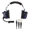 Joyzan 3.5mm Windproof Headphone, Clear Voice Pilot Headset General Noise Reduction Dual Plug Headphone with Microphone Adjustable Headband Aviation Headset for Pilots view 3