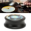 HiFi Disc Stabilizer, Record Weight Stabilizer, Professional Record Clamp Turntables Disc Stabilizer with Silicone Bottom Pad for Record Player, Vibration Damping(Black) view 3