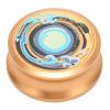 HiFi Disc Stabilizer, Record Weight Stabilizer, Professional Record Clamp Turntables Disc Stabilizer with Silicone Bottom Pad for Record Player, Vibration Damping(Gold) view 1